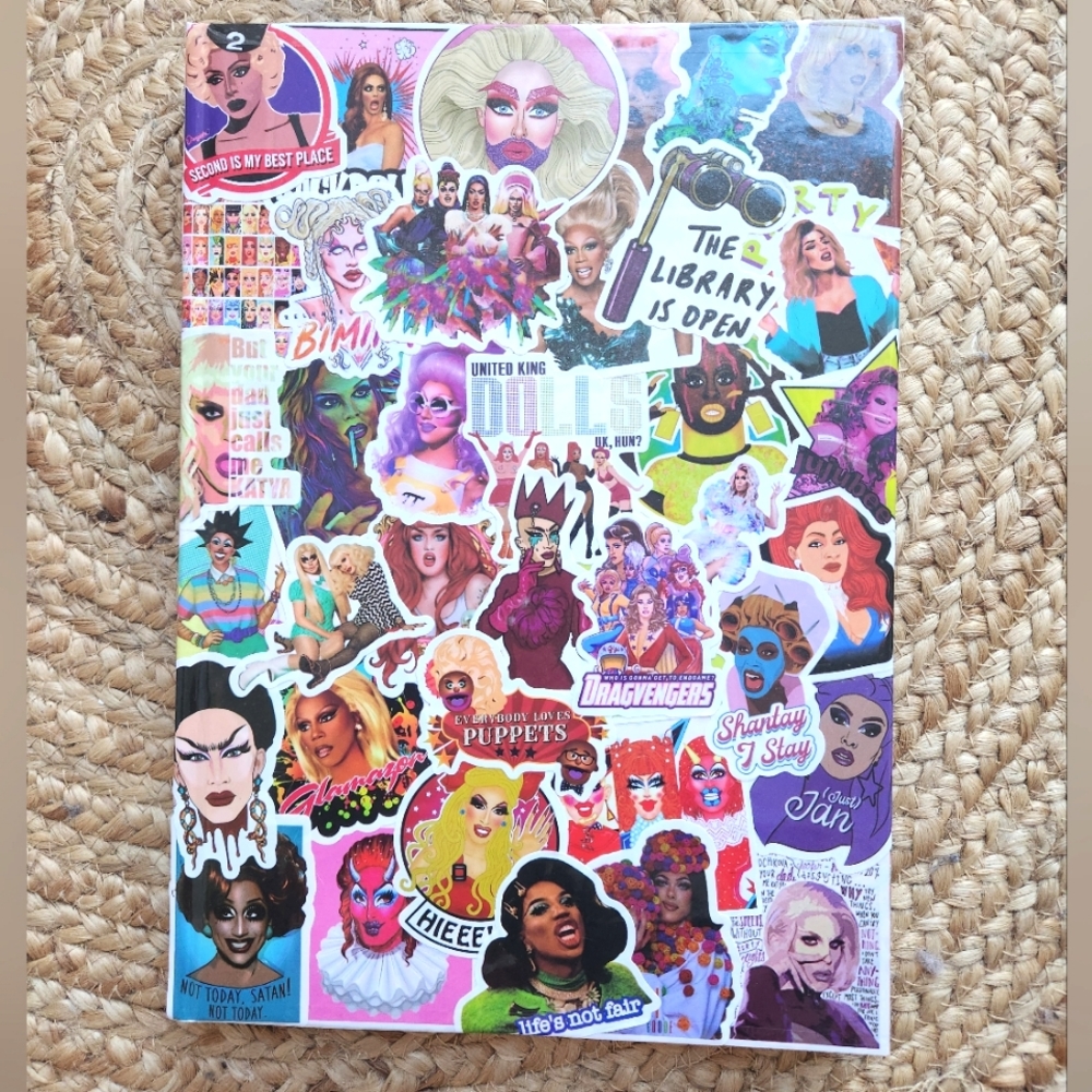RuPauls Drag Race Stickerbombed Notebook